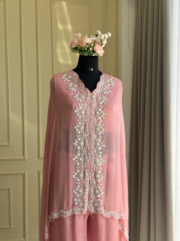 Chinnon handworked indonwestern kaftan-pink