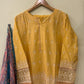 Pakistani embroidered suit with muslin dupatta-1003(N)