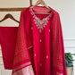 Russian silk suit with gajji silk woven dupatta-8579