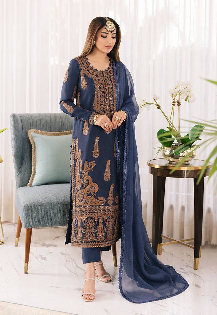 Georgette embroidered party wear-837