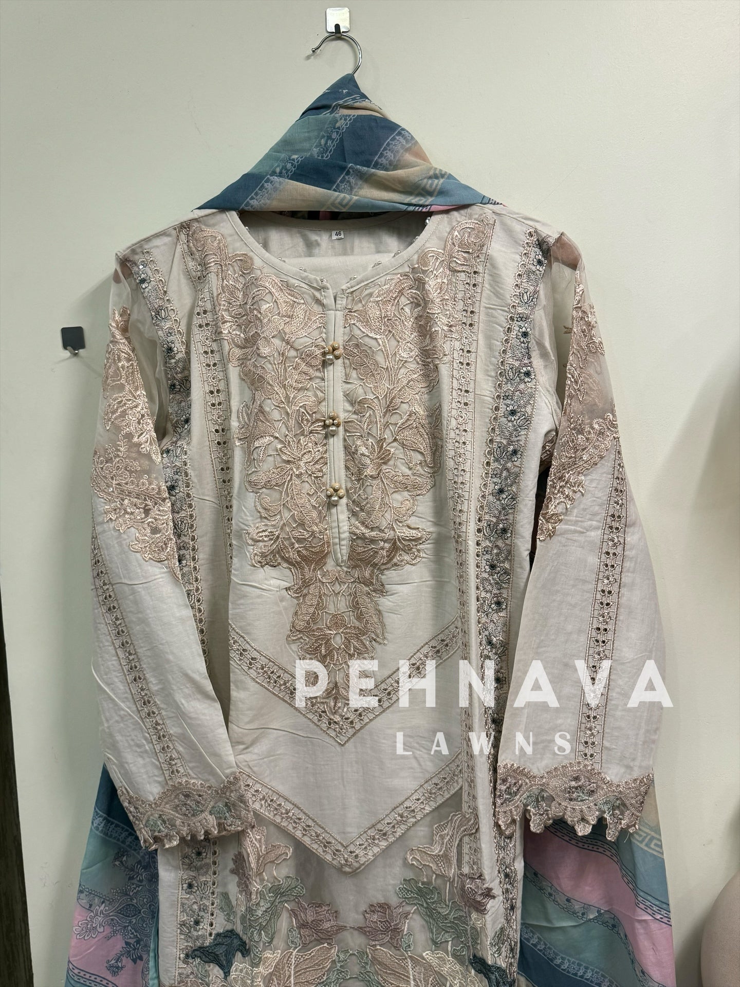 Paki  embroidered suit -cs