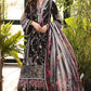 Embroidered black and white suit-1426