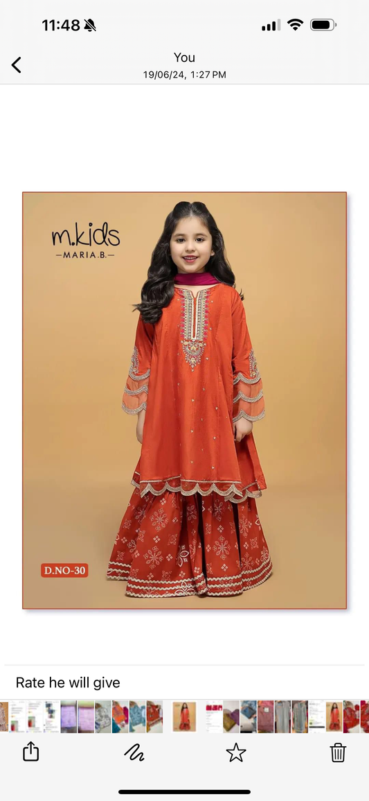 Kids party wear -ready to wear Dno-30