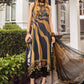 Printed casual suit with chiffon dupatta-1001