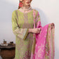 Lawn embroidered suit-G-210