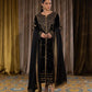 Embroidered velvette suit (black)-1151