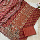 Pure muslin with detailings  and muslin Dupatta-118