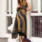 Printed casual suit with chiffon dupatta-1001