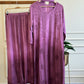 Authentic chikankaari embroidered suit-purple ombre