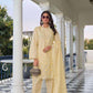 Embroidered suit with embroidered chiffon dupatta-1001