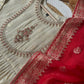 Silk anarkali suit with banarsi woven dupatta-4157