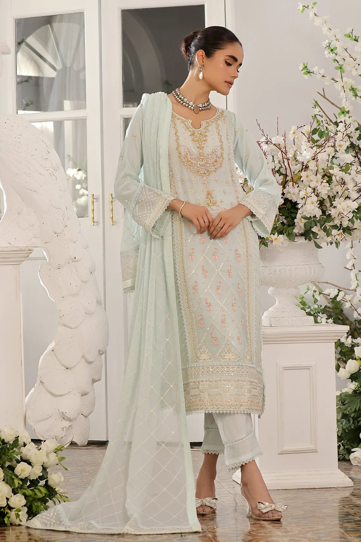 Premium pakistani ready to wear suit-Alamzeb