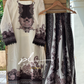 Embroidered muzlin suit-mt