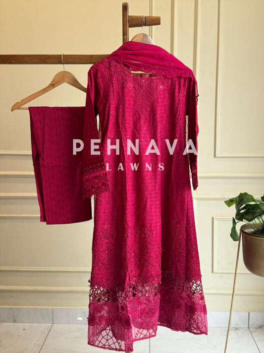 Pure Lawn Embroidered Suit-6