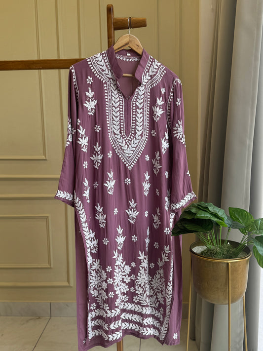 Authentic chikankaari embroidered suit-