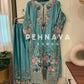 Chinnon embroidered ready to wear suit with wide palazzos-3 color options