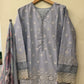 Pakistani embroidered suit with muslin dupatta-1002(N)