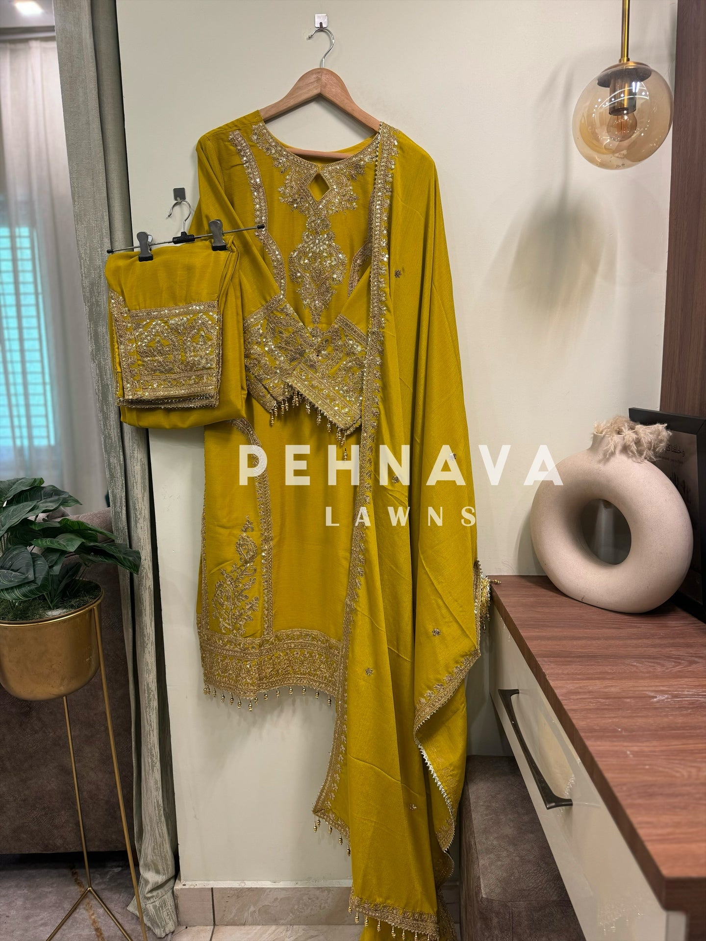 Chinnon embroidered suit -ready to wear(with color options)