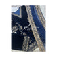 Embroidered velvette suit -blue