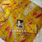 Printed casual suit with chiffon dupatta-fr yellow