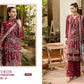 Embroidered cotton suit with chiffon dupatta - 3435