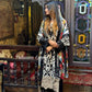 Printed casual suit with chiffon dupatta-AL