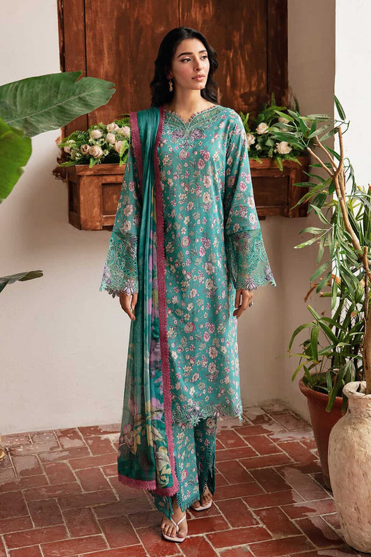 Comfy cotton co-od suit with chiffon dupatta-3476