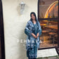 Printed casual suit with chiffon dupatta-rr