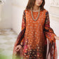 Embroidered suit with chiffon embroidered dupatta - 10004