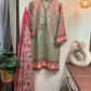 Embroidered pure lawn suit