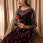 Embroidered velvette suit-1458