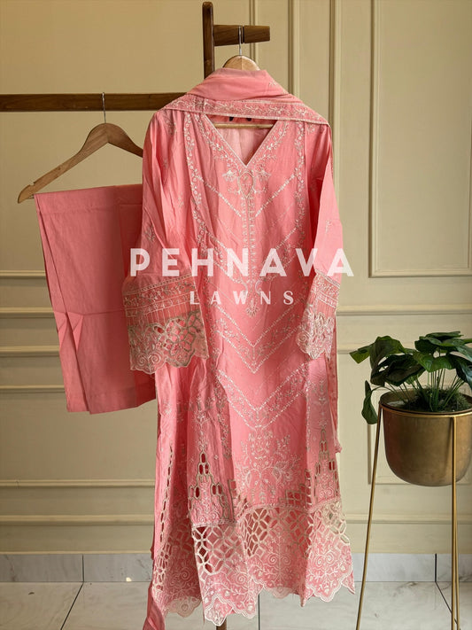 Pure Lawn Embroidered Suit-2