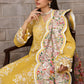 Yellow  Embroidered suit-12080