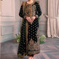 Georgette embroidered party wear-black