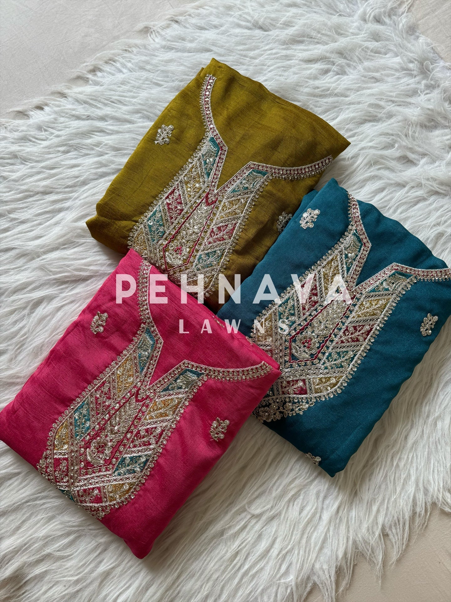 Multi color dupatta party wear with color options-1086