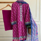 Khaadi Heritage Embroidered Lawn Suit – 3-Piece Premium Collection pink/blue