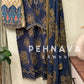 Printed casual suit with chiffon dupatta-3413