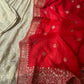 Silk anarkali suit with banarsi woven dupatta-4157