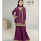 Kids party wear -ready to wear MKD-EF24-12-PURPLE