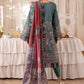 Embroidered lawn with lawn dupatta-5