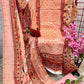 Embroidered suit with embroidered dupatta-3164