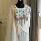 Muslin with embroidered top and  soft dupatta