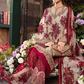 Fully embroidered floral suit with chiffon dupatta-3456