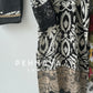 Printed casual suit with chiffon dupatta-AL