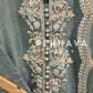 Organza embroidered suit-1118