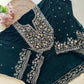 Embroidered velvette suit -32213