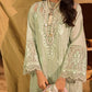 Embroidered suit with net embroidered dupatta-12066