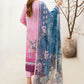 Lawn embroidered suit-G-212