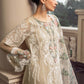 Pastel skin color semi stitchrd suit with pearls loaded-358