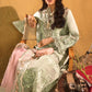 Embroidered suit with net embroidered dupatta-12066